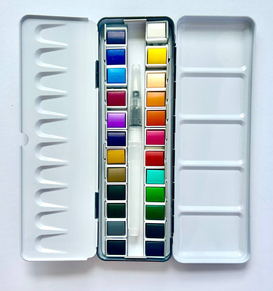 Watercolor Paint Set - 24 Colors - Lulu Bella Boutique