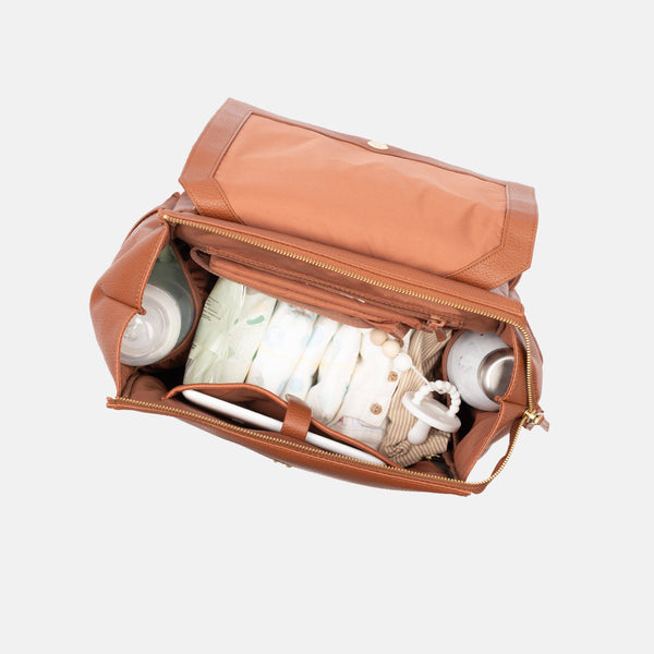 Cognac Classic Diaper Bag II