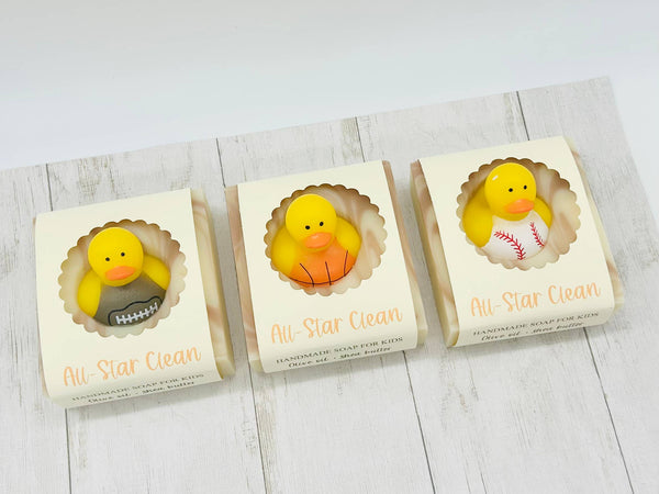 All-Star Clean Handmade Soap Bar for Kids VEGAN COLD PROCESS: Scented