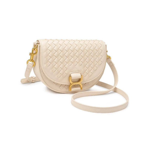 Alise Woven Crossbody: Oatmilk - Lulu Bella Boutique