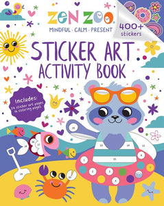 Zen Zoo: Sticker Art & Coloring by: Paperback; 56 pages / English