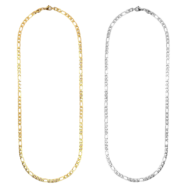 Chunky Figaro Necklace (4.5 mm): 18k Gold