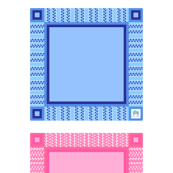 MAHJONG MAT  |  Prism  |  33" x 33": Prism Pink