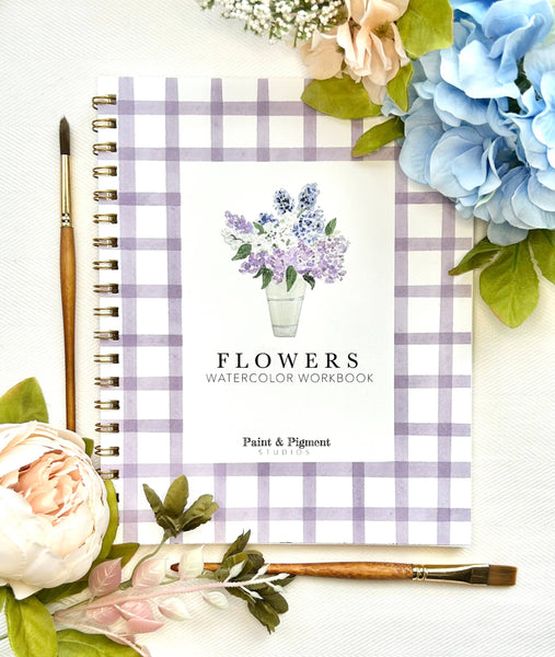 Flowers Watercolor Workbook - Lulu Bella Boutique