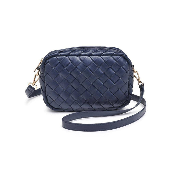 Maddie Woven Crossbody: Black - Lulu Bella Boutique