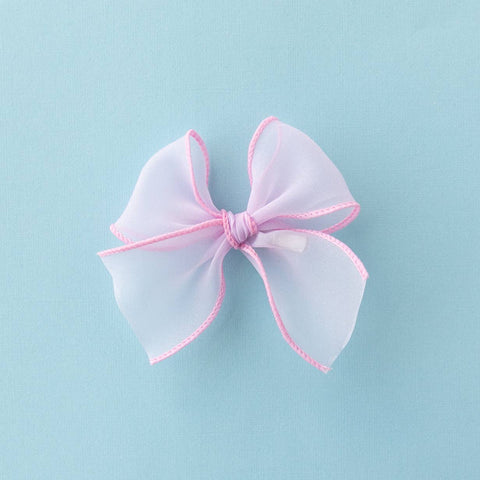 Flamingo | Ribbon Bow: Alligator Clip