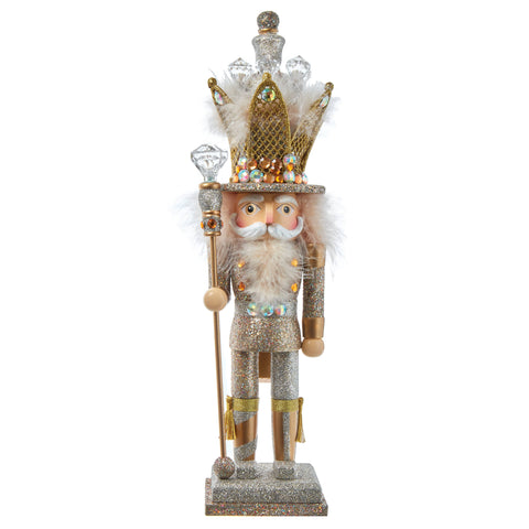 16"HOLLYWOOD PLT/GO GLITTER KING NUTCRACKER