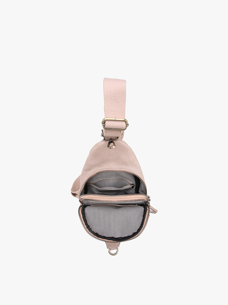 M2342 Nikki Dual Compartment Crossbody Sling Bag: Cow - Lulu Bella Boutique