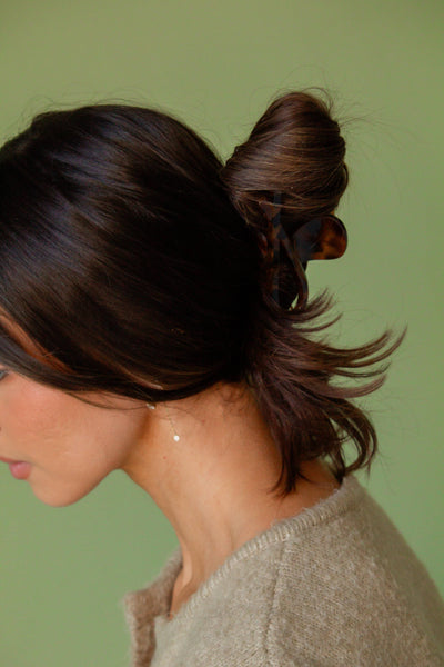Wishbone Tortoise Claw Clip - Lulu Bella Boutique