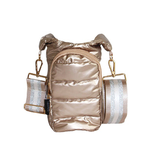 Puffer Emme Drink Crossbody Glistening Gold