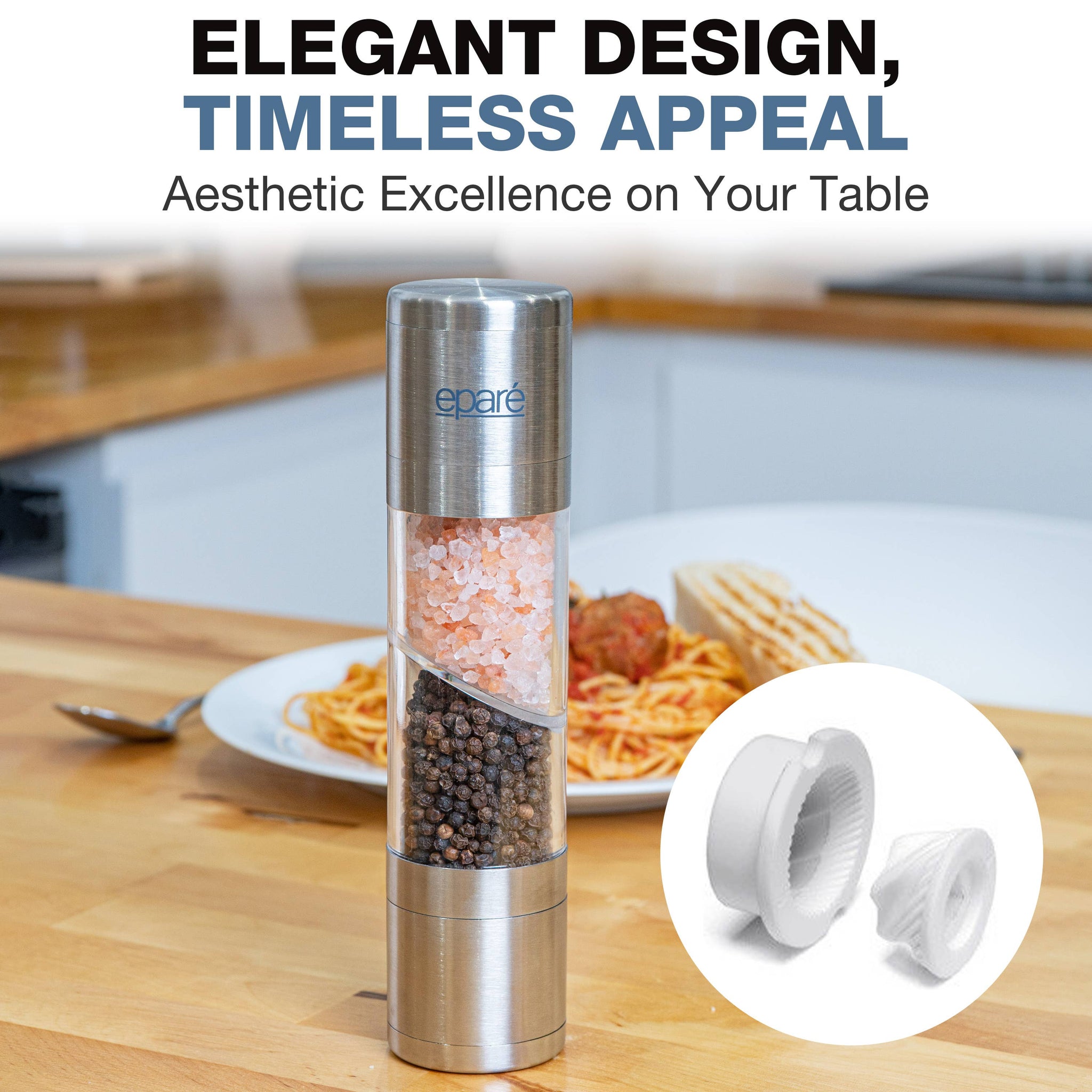 Eparé Dual Salt & Pepper Grinder - Thumbnail 3