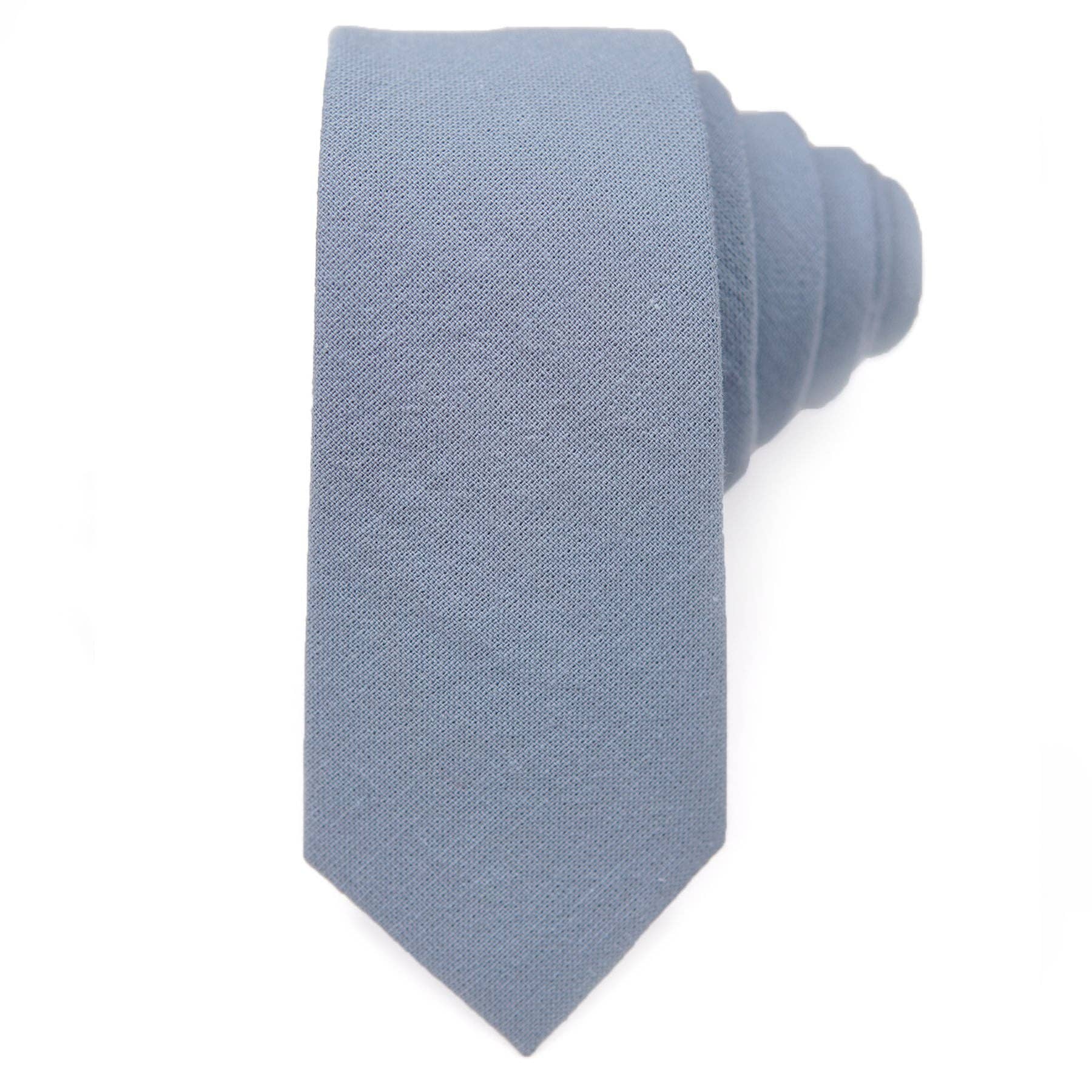 Powder Blue - Men's Tie: Mens Modern - 2.5" wide x 58" long - Lulu Bella Boutique