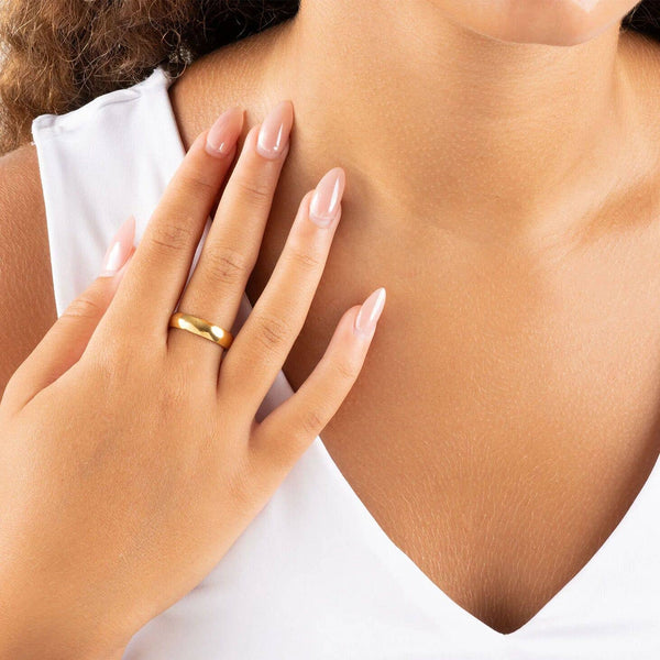 14K Gold Filled Plus™ Blank Ring: 8 / 6mm