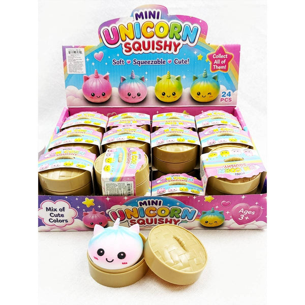 Mini Unicorn Mystery Dumpling Squishy with Steamer: MIX COLOR