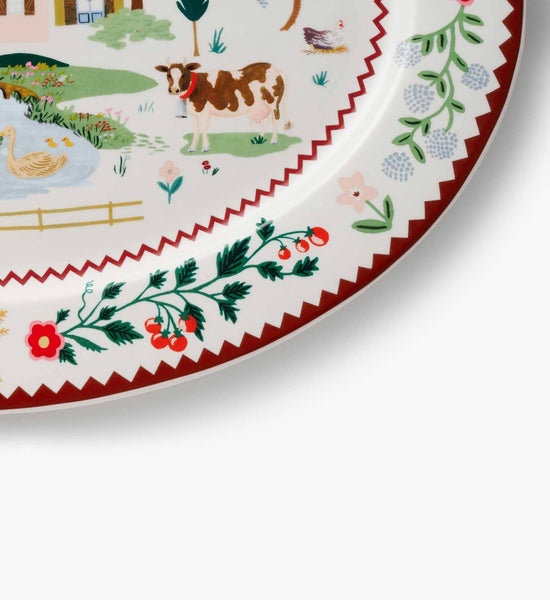 Home Sweet Home Large Porcelain Serving Platter - Lulu Bella Boutique