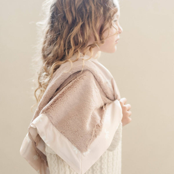 SATIN BACK RECEIVING BLANKETS: Dainty Floral
