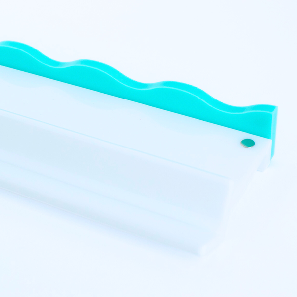 MAHJONG RACK PUSHER ADD ON-MAGNETIC | Premium Acrylic Set(4): Transparent-Wavy-Pink