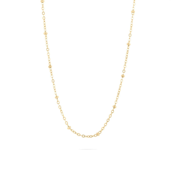 14K Gold Filled Plus™ Crimped Oval Link Chain Necklace: Gold / 18"+2"