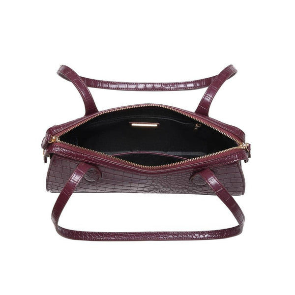Nessa Shoulder Bag: Wine - Lulu Bella Boutique