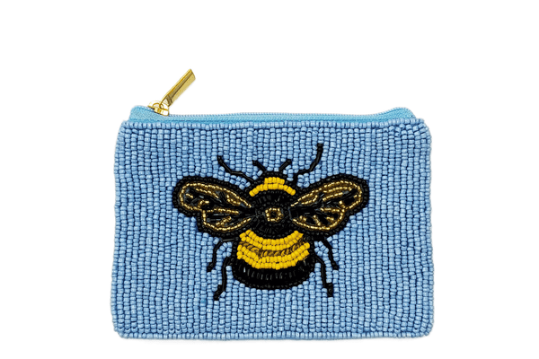 Ladies Bumble Bee Fully Beaded Coin Purse