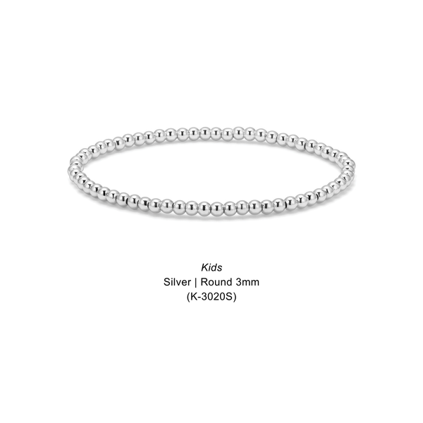 Kids Fashion Fortunes | Sweet Little Shimmers & Shines: Kids Gold | Round 3mm (K-3000G) - Lulu Bella Boutique