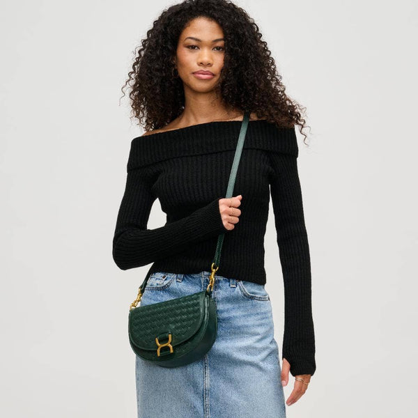 Alise Woven Crossbody: Oatmilk - Lulu Bella Boutique
