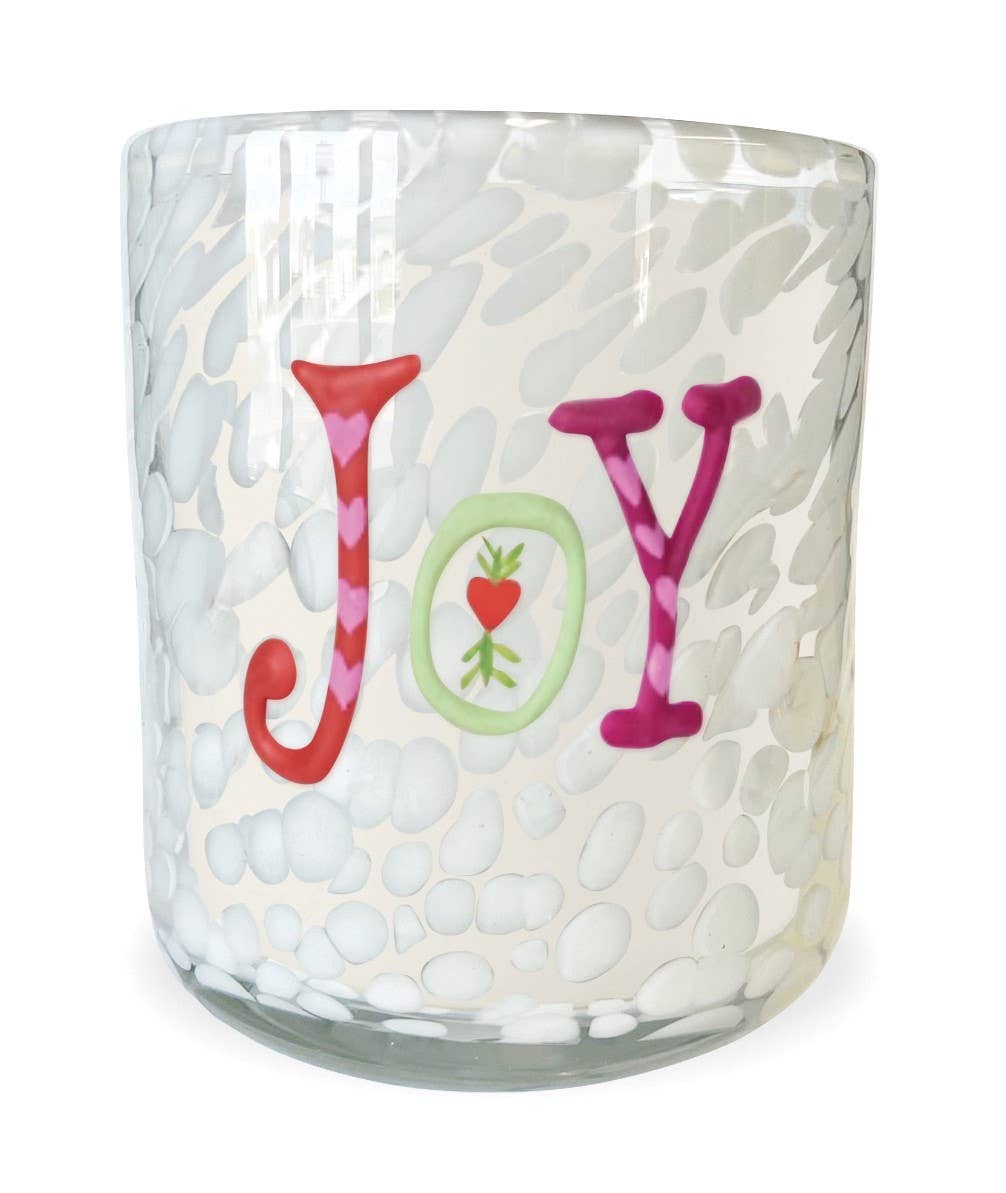 JOY Holiday Confetti Icon 12oz Candle - Lulu Bella Boutique
