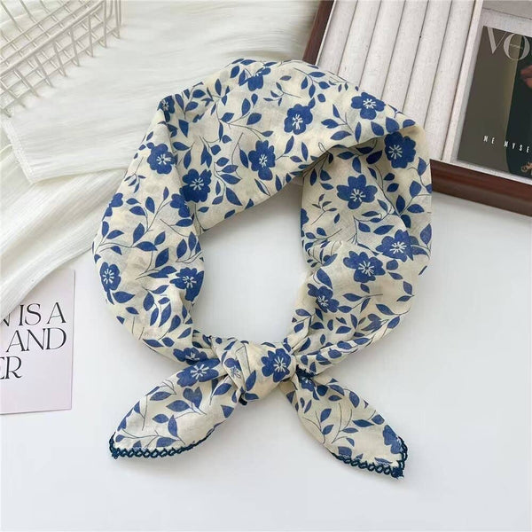 Chic Versatile Vintage Printed Square Scarf - Lulu Bella Boutique