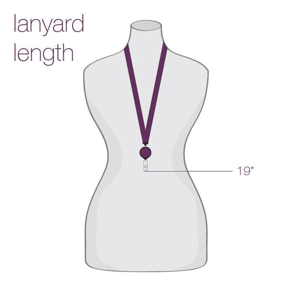 Scroll Ribbon Lanyard with Detachable Reel - Lulu Bella Boutique