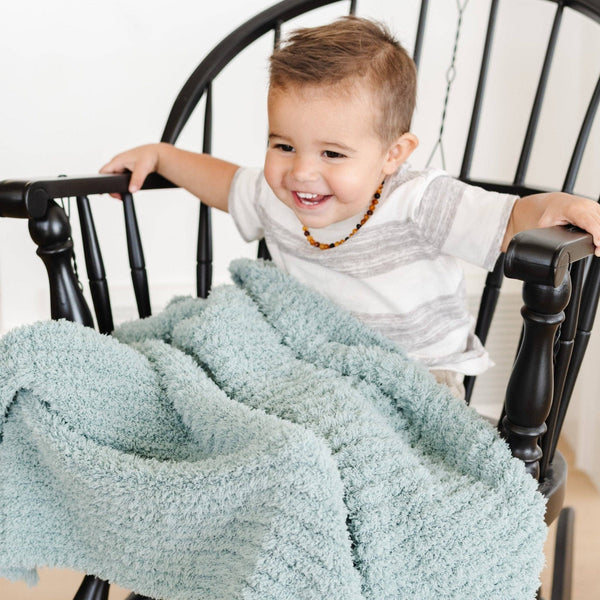 RIBBED BAMBONI® TODDLER BLANKETS: Moonbeam