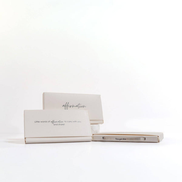 18K Gold PVD You Got This Engraved Bangle Bracelet: Gold