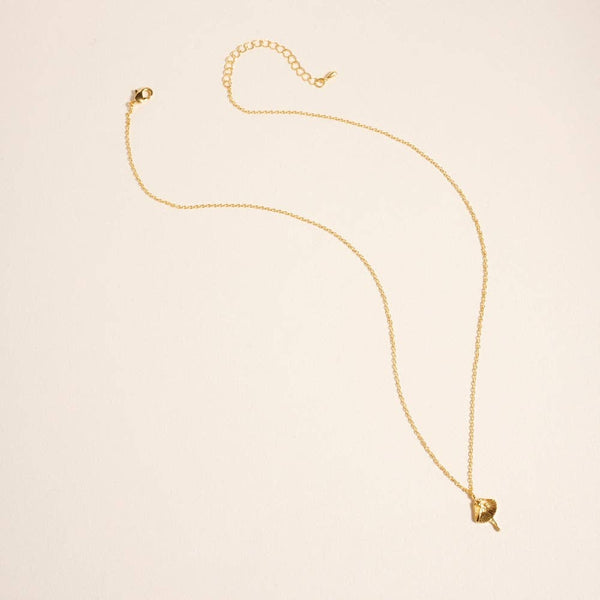 18K Gold Dipped Ballerina Ballet Necklace: 18K GD / ONE