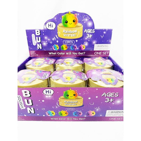 Mystery Rainbow Unicorn Dumpling Squishy with Steamer: MIX COLOR / ONE(12)
