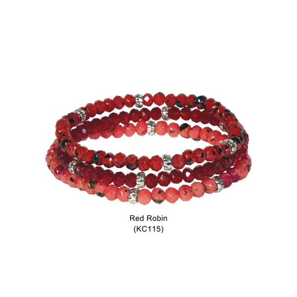 Kids Mini Crystal | Splash & Sparkle Stretch Bracelets Set3: Tie-Dye (KC101) - Lulu Bella Boutique