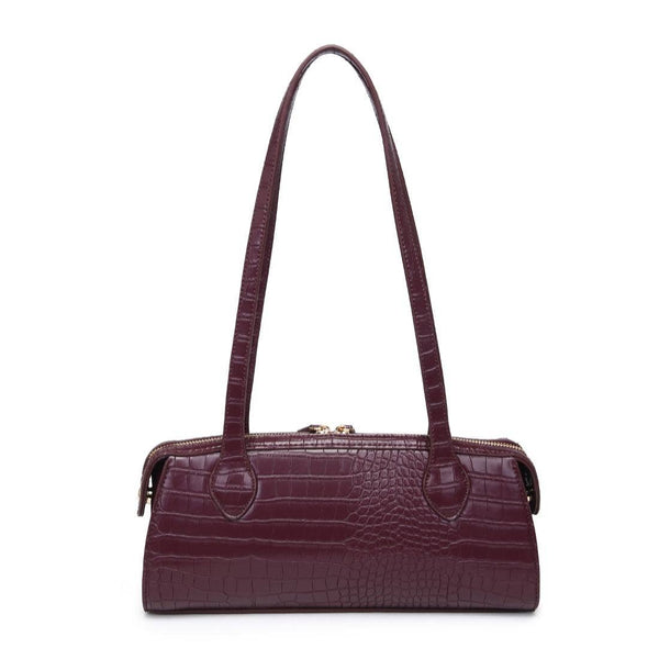 Nessa Shoulder Bag: Wine - Lulu Bella Boutique