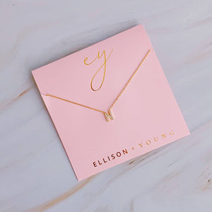 Understated Beauty Initial Necklace: N