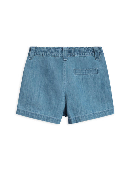 Organic Baby & Kids Luke Chambray Shorts: 3T - Lulu Bella Boutique