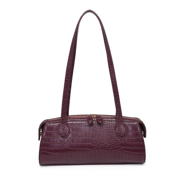 Nessa Shoulder Bag: Wine - Lulu Bella Boutique