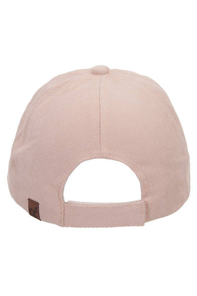 C.C Brushed Twill Baseball Cap: Gray