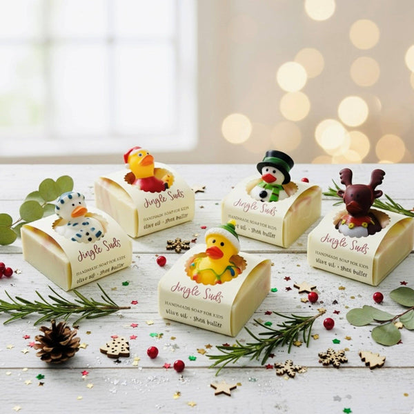 Jingle Suds Holiday Handmade Soap Bar for Kids SEASONAL