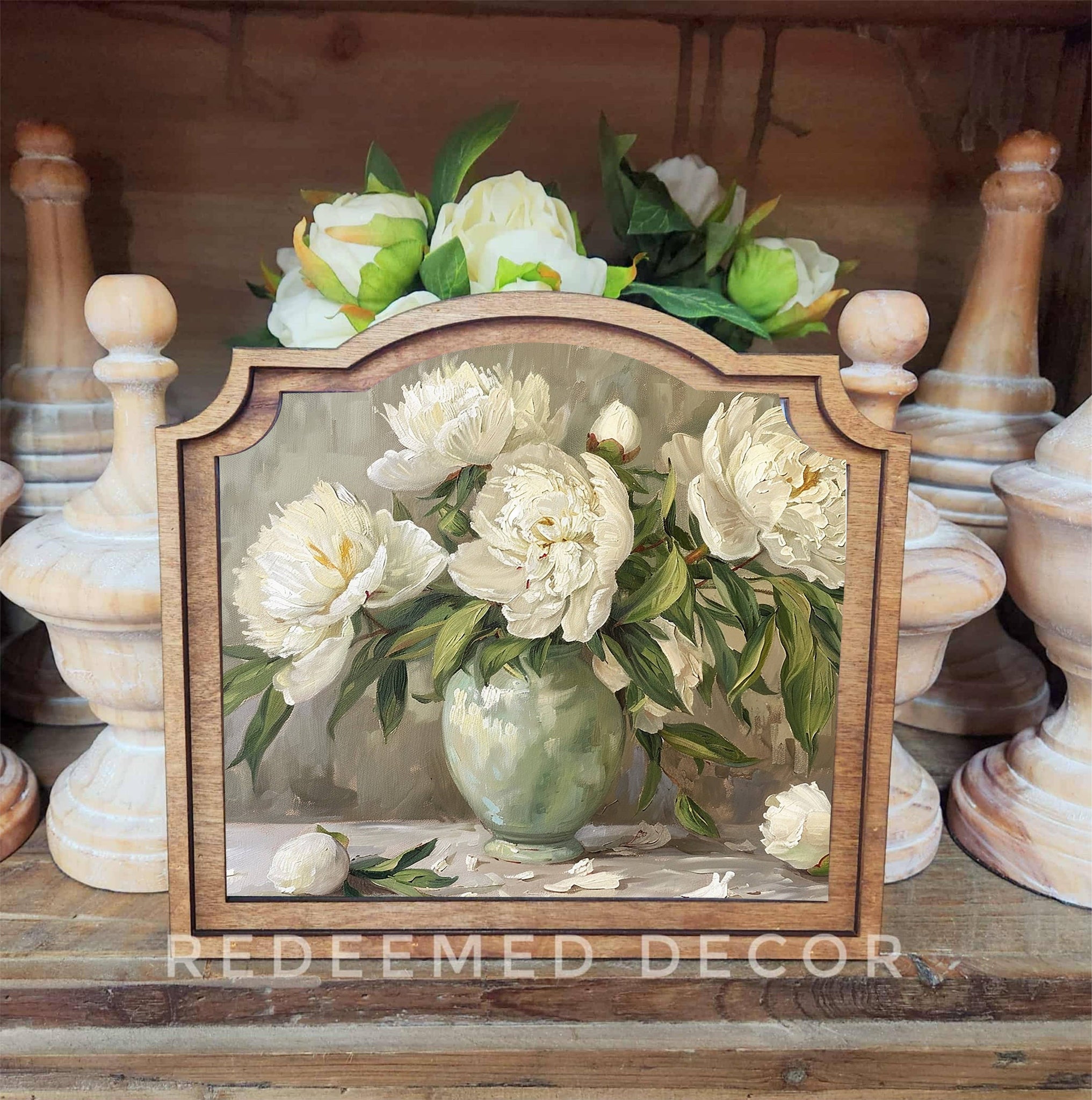 Provincial Muted Peony Framed Art - Lulu Bella Boutique