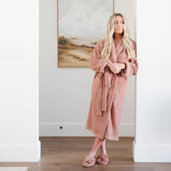 COZY BAMBONI® ROBES: Gray / Large/XL - Lulu Bella Boutique