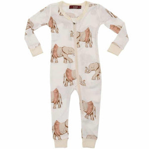 Tutu Elephant Bamboo Zipper Pajama