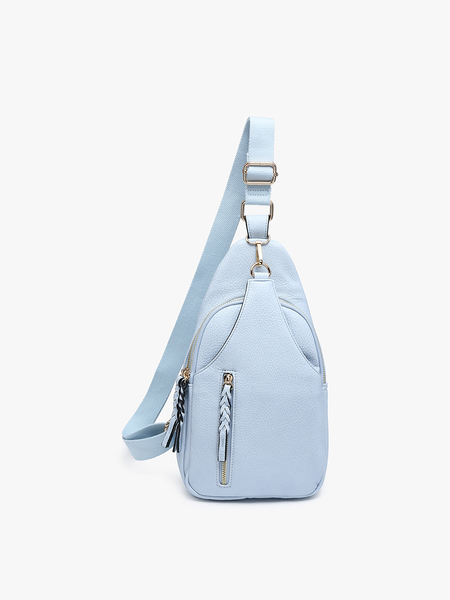 M2342 Nikki Dual Compartment Crossbody Sling Bag: Cow - Lulu Bella Boutique