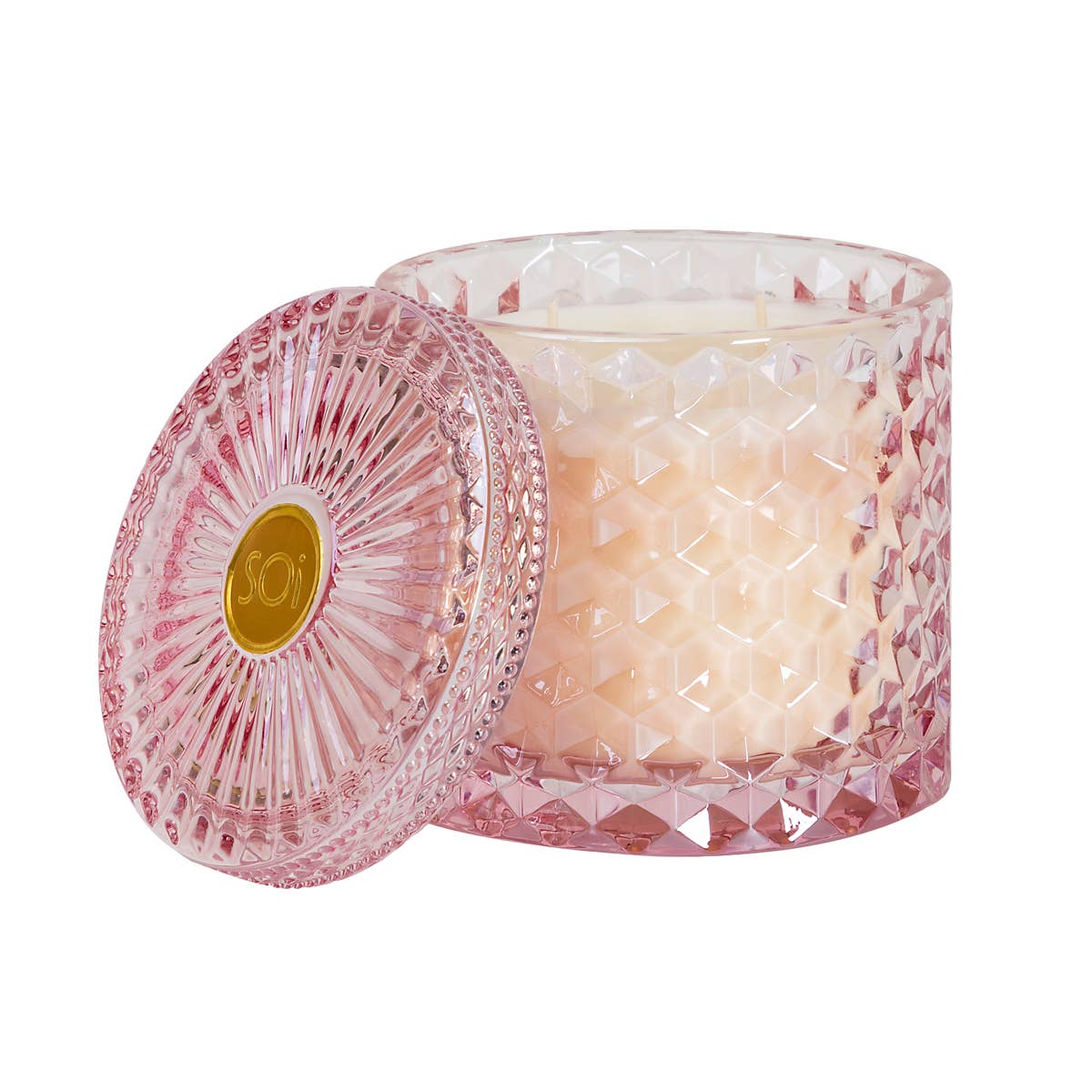 Pink Chiffon 15oz Shimmer Candle 2 wick