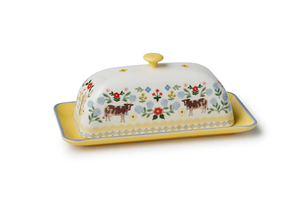 Home Sweet Home Porcelain Butter Dish - Lulu Bella Boutique