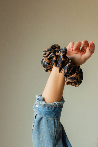 Chunky Cheetah Jumbo Scrunchie