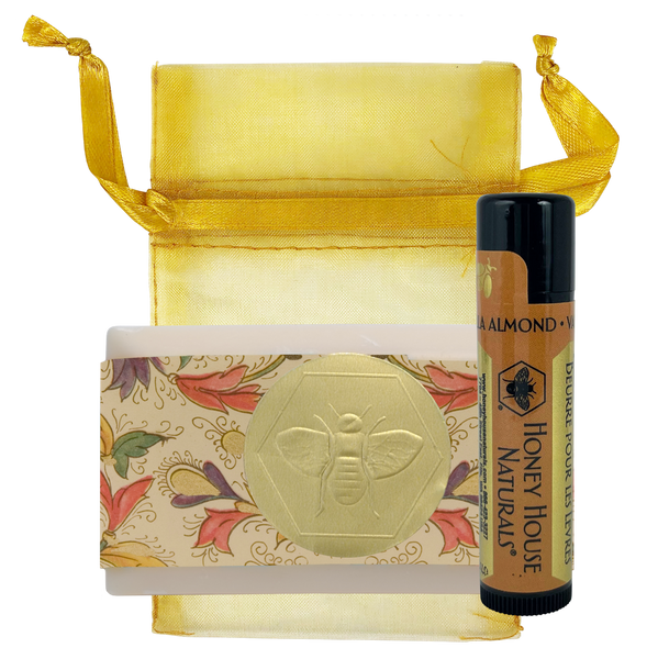 Mini Soap & Lip Butter Set: Honey/Vanilla Almond