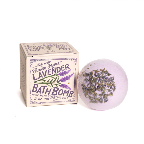 Lavender Bath Bomb - with Box Aromatherapy 5 oz - Lulu Bella Boutique