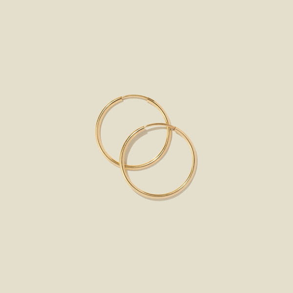 Live In Hoop Earrings: Gold Filled / 16mm